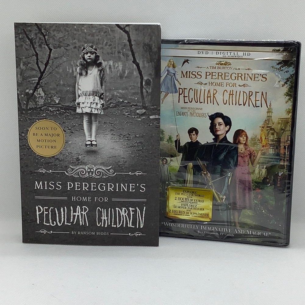 Miss Peregrines Home for Peculiar Children Book and DVD Bundle 🕰️🍂